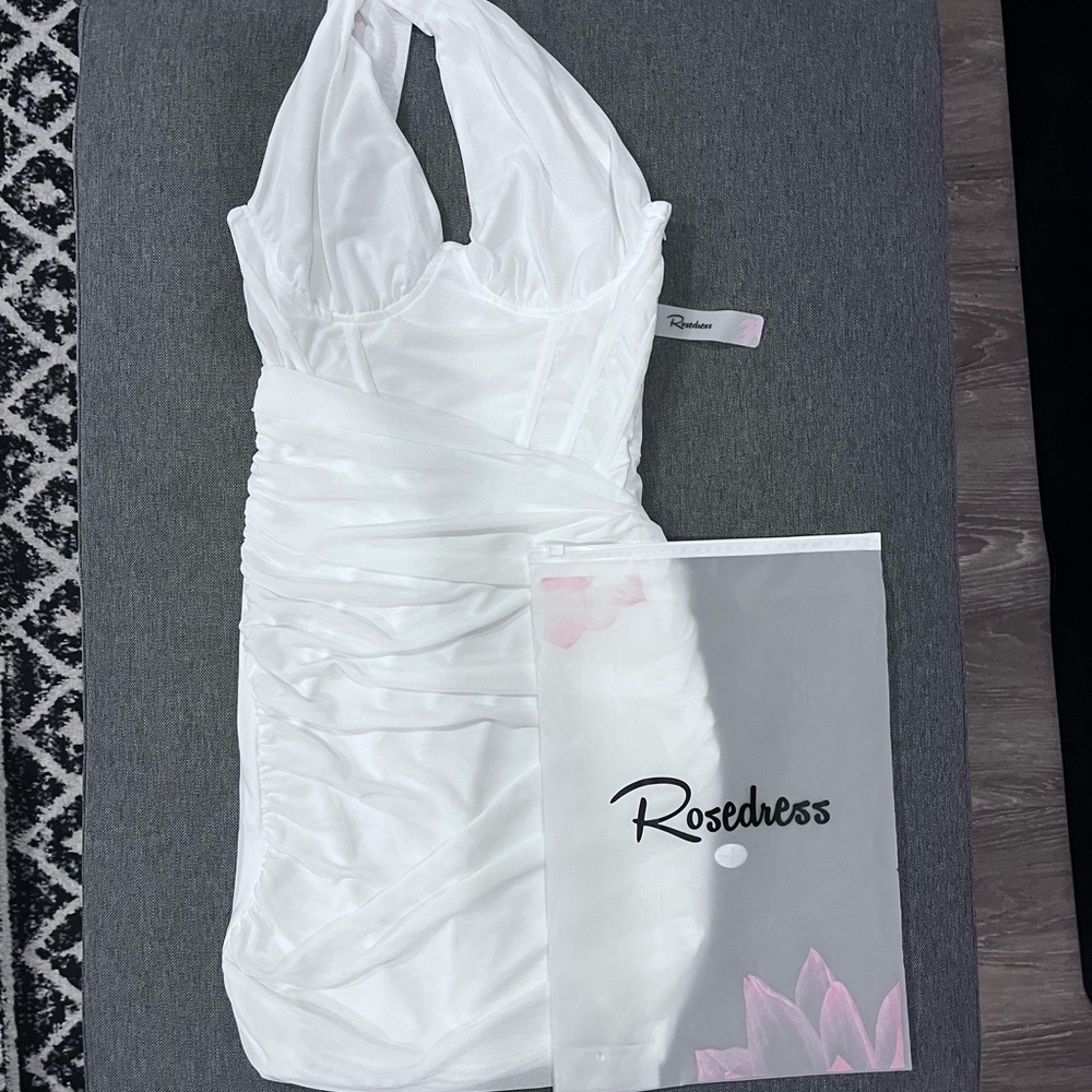 White body fitting dress